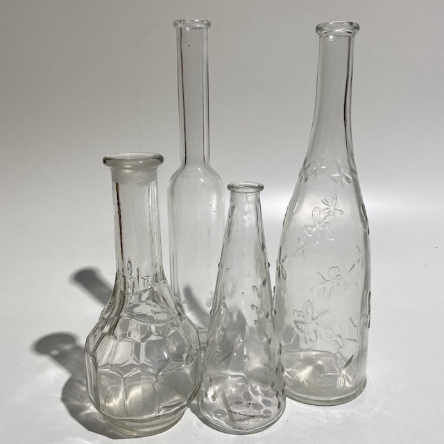 BOTTLE, Glass Decorative Condiment Style